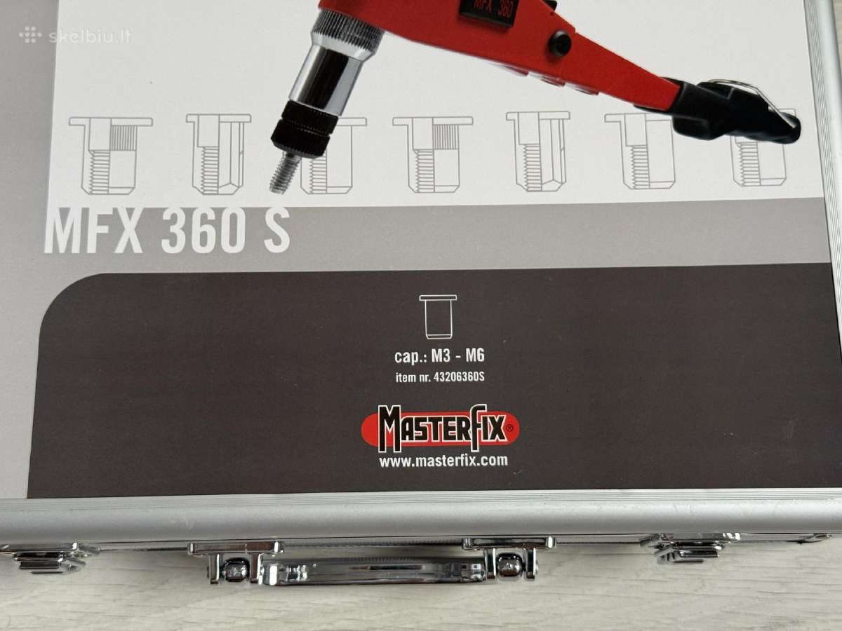 Naujas srieginis kniediklis Masterfix Mfx 360s - nuotraukos Nr. 4