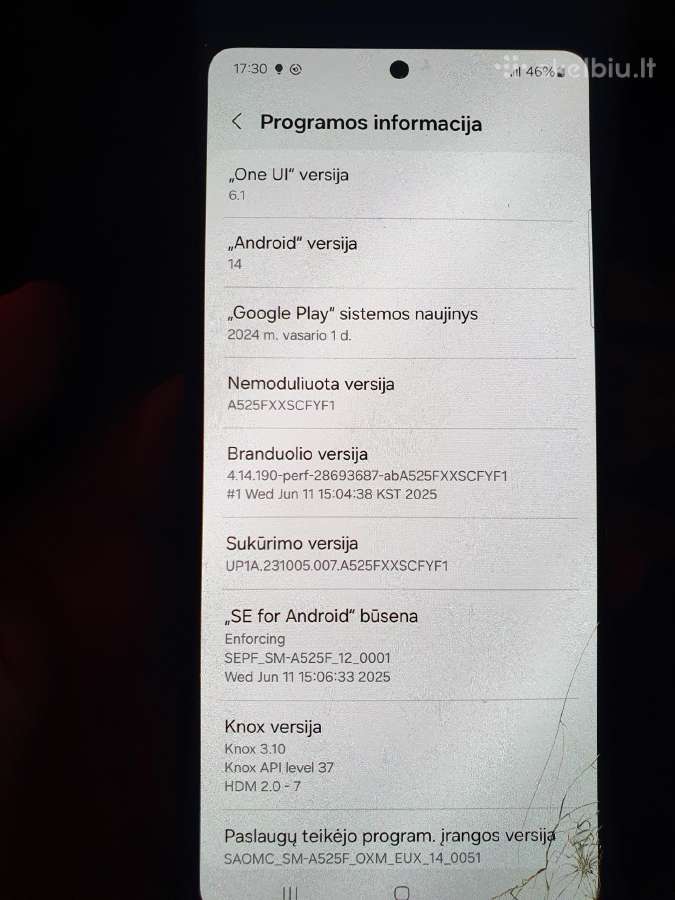 Samsung A52,6gb RAM,128gb Atmintis - nuotraukos Nr. 3