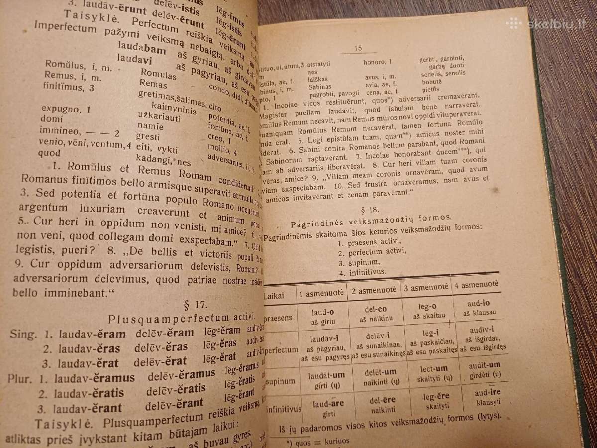 Parduodu knyga,lotynų kalbos vadovėlis,1920 - nuotraukos Nr. 8