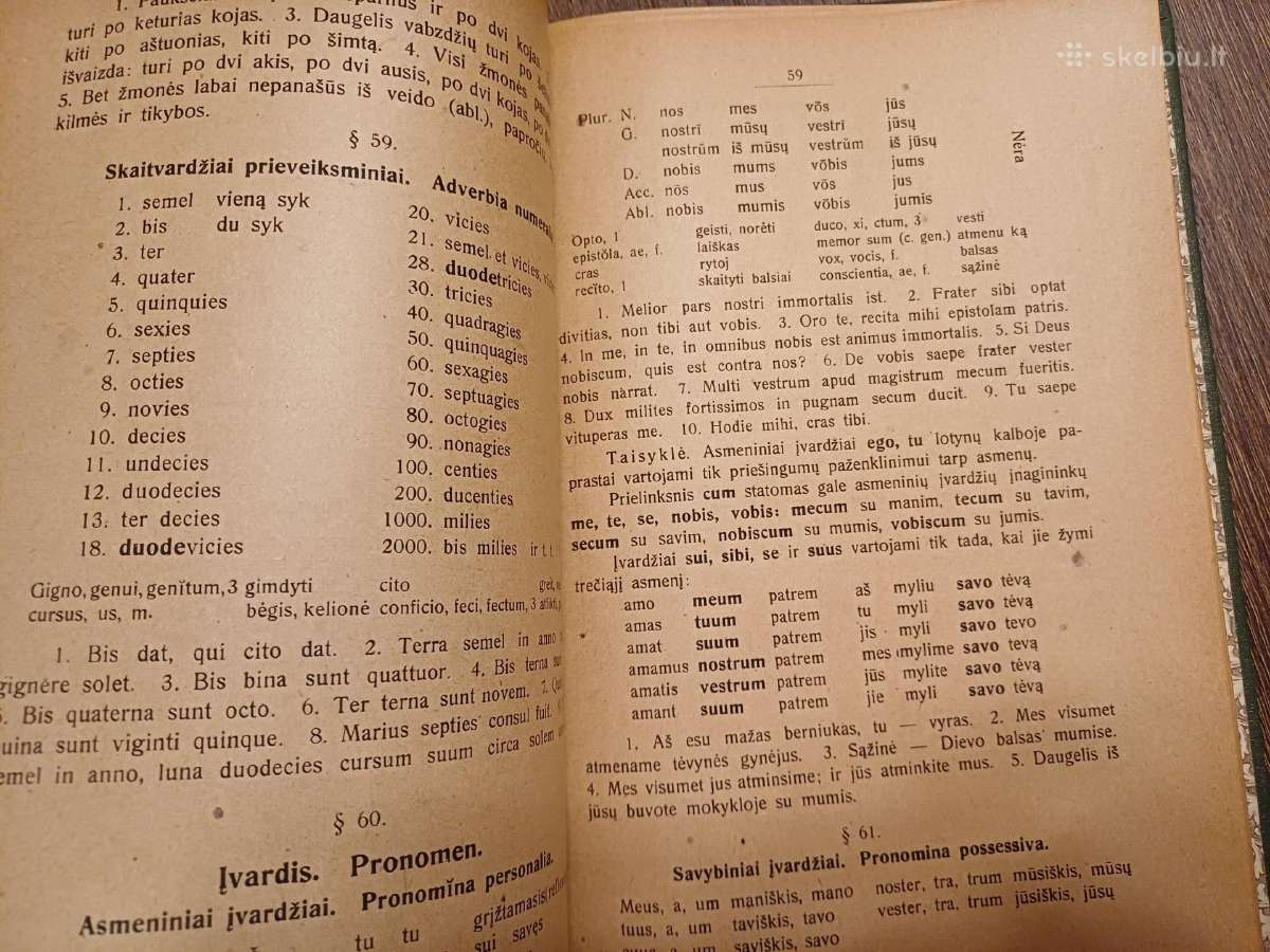 Parduodu knyga,lotynų kalbos vadovėlis,1920 - nuotraukos Nr. 13