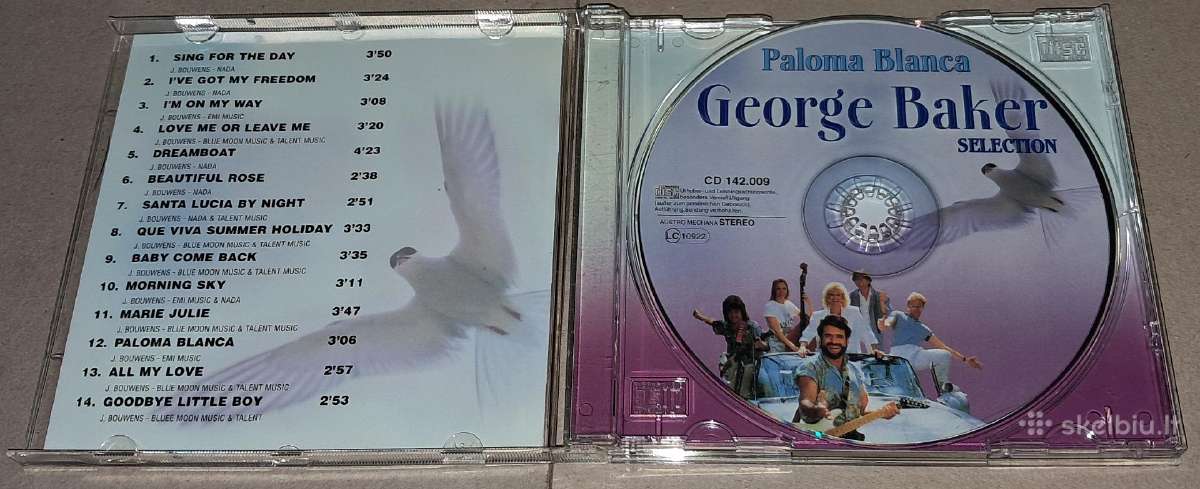 George Baker Selection – Paloma Blanca (Audio CD) - nuotraukos Nr. 3