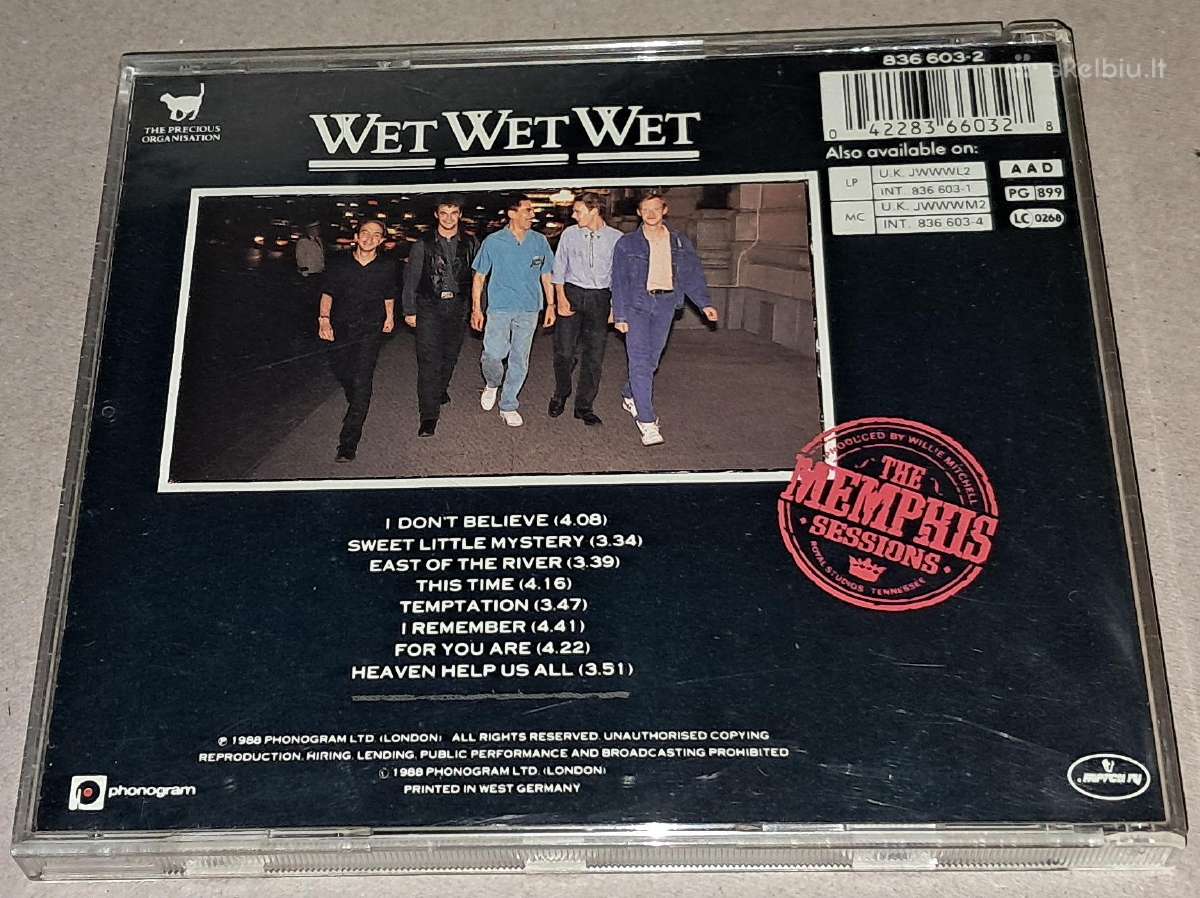 Wet Wet Wet – The Memphis Sessions (Audio CD) - nuotraukos Nr. 2