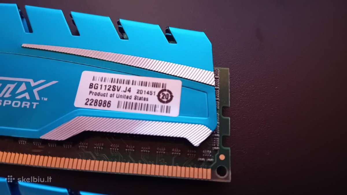 Ddr3 RAM 16gb (2x8) 1600mhz - nuotraukos Nr. 3