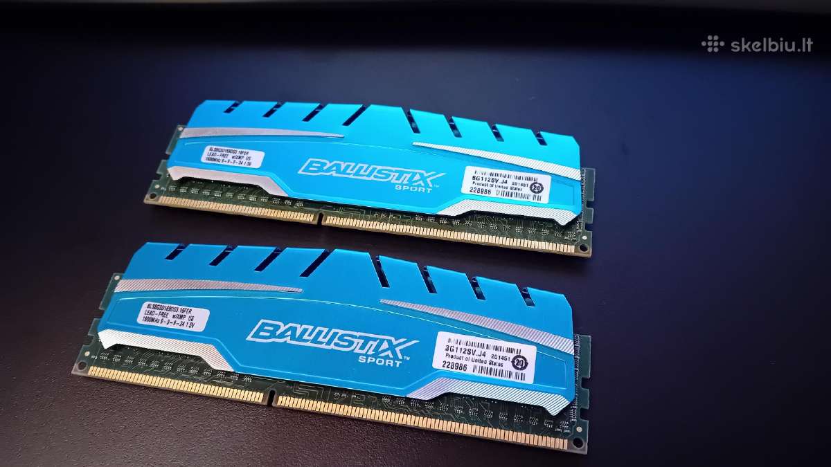 Ddr3 RAM 16gb (2x8) 1600mhz - nuotraukos Nr. 2