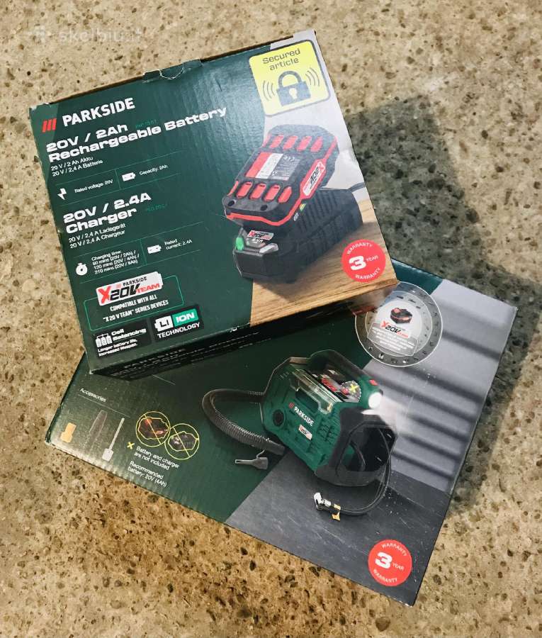 Parkside akumuliatorinės 20v oro pompos - nuotraukos Nr. 11