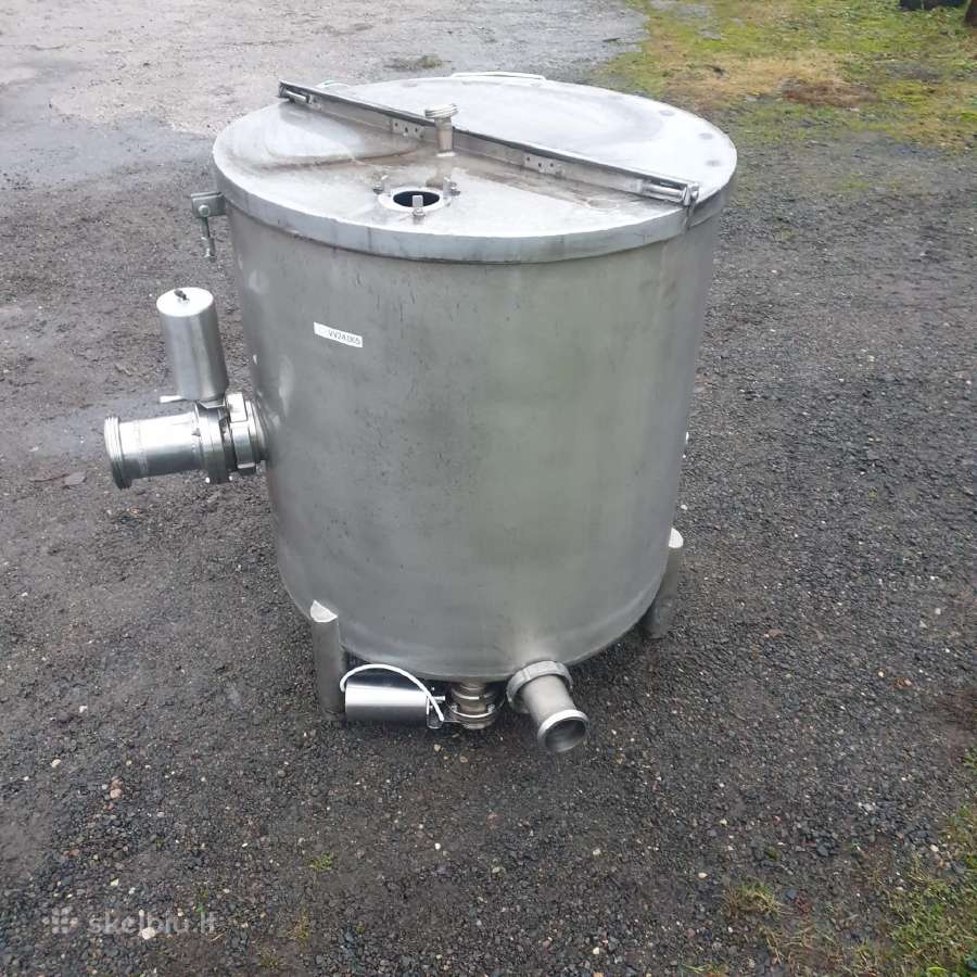 Pramoninė talpa, nerūdijančio plieno Tri-clamp