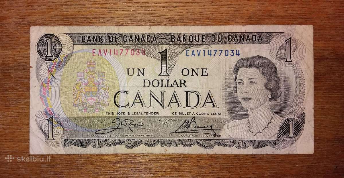 Kanados 1 $ banknotas