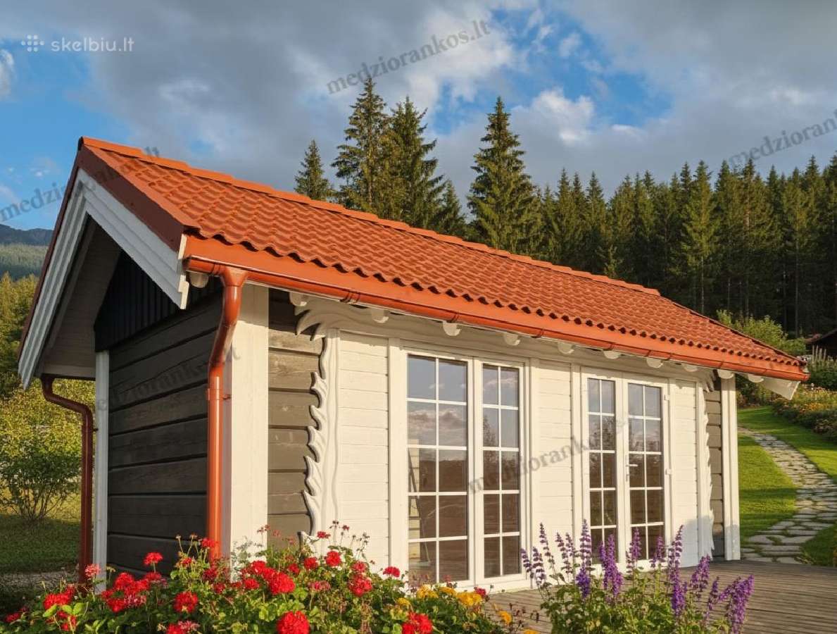 Rąstiniai nameliai 3x6m - nuotraukos Nr. 6