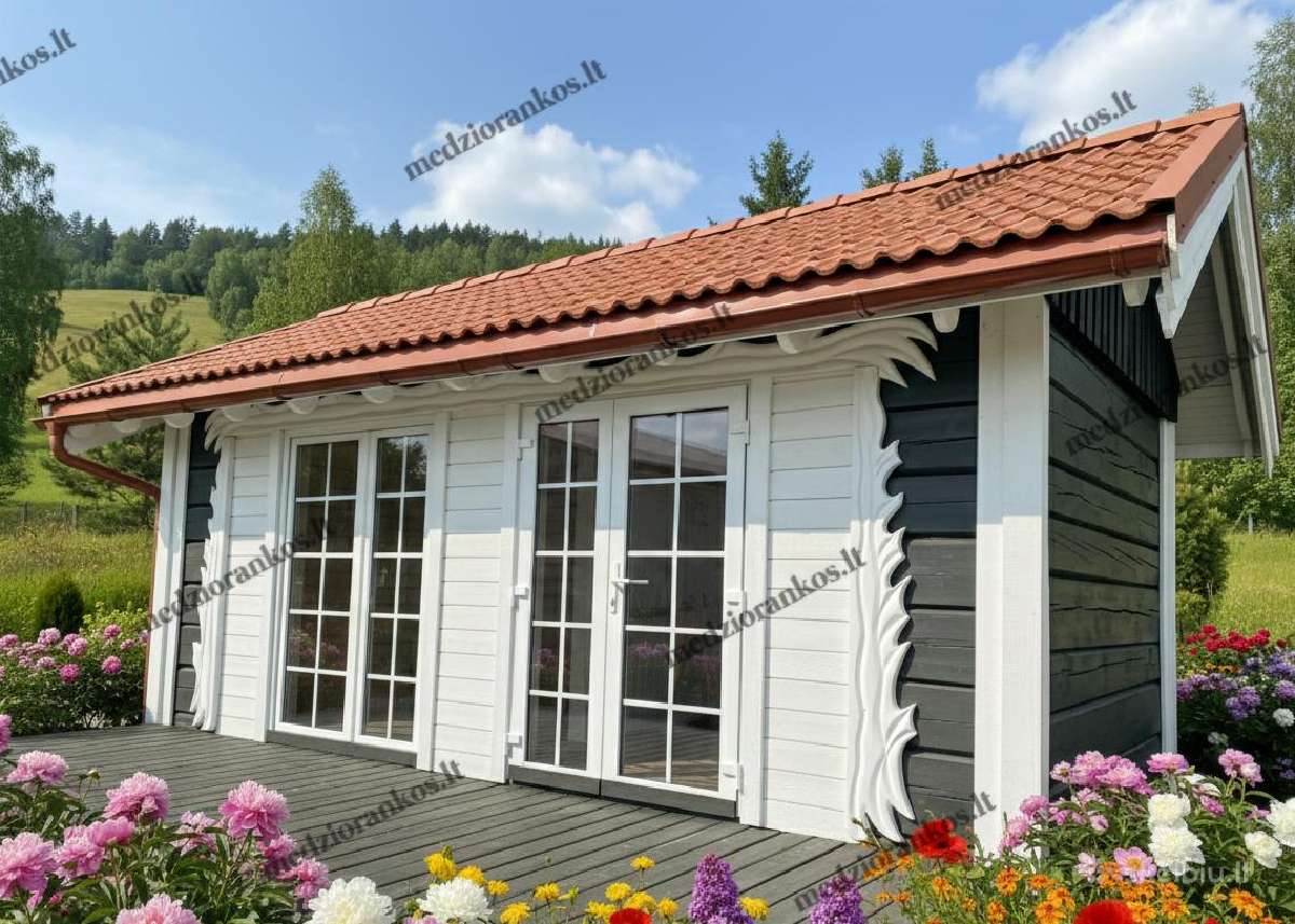 Rąstiniai nameliai 3x6m - nuotraukos Nr. 7