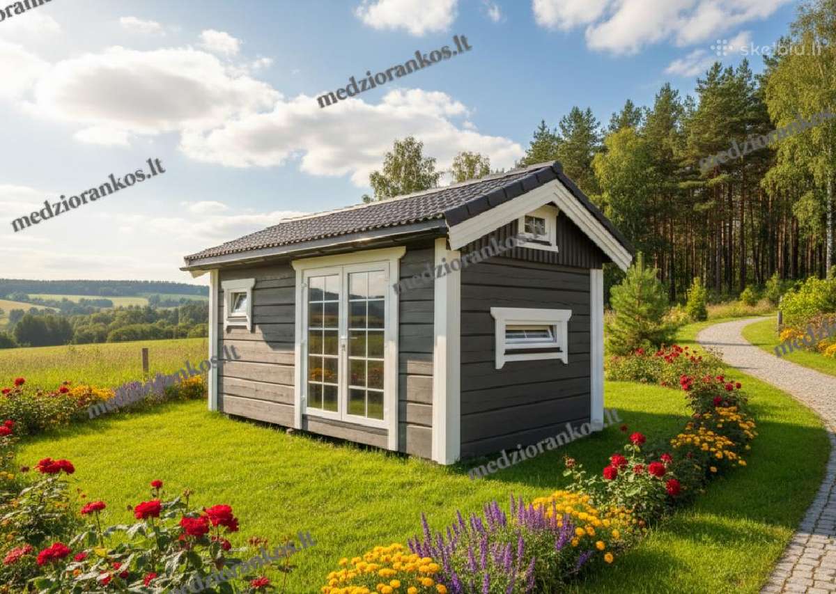 Rąstiniai nameliai 3x6m - nuotraukos Nr. 8