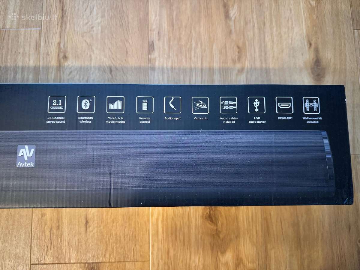 Garso sistema - Avtek Soundbar 2.1 Ver.2 - nuotraukos Nr. 4