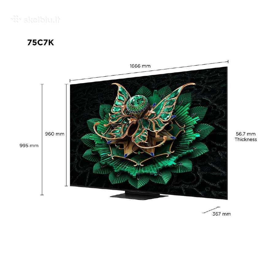 Tcl, 75c7k, 75c7kx1 televizoriaus stovas