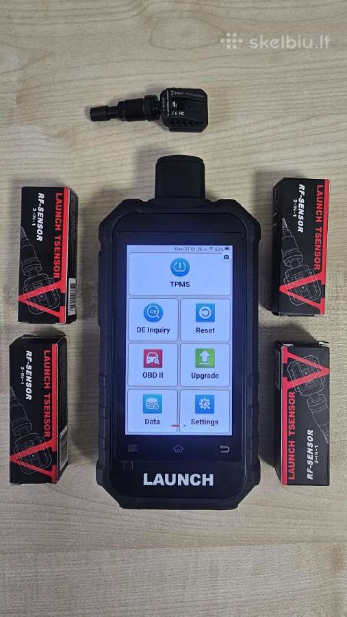 Tpms padangų slėgio davikliai ir jų programavimas