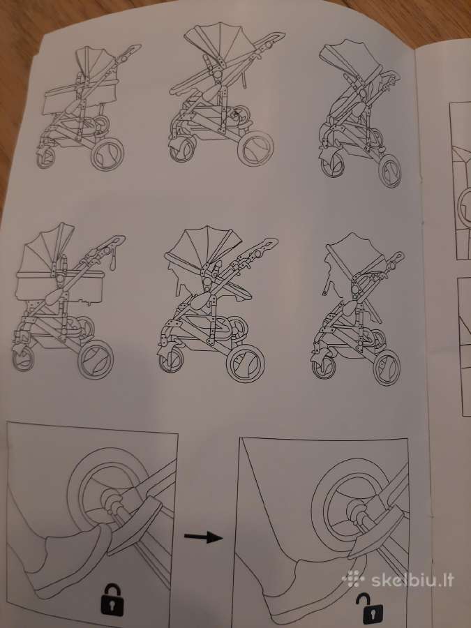 Vežimėlis 3 viename Kiduku - nuotraukos Nr. 2