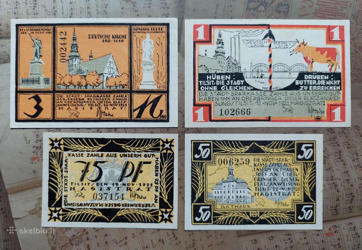 Tilžė Tilsit 1921 rinkinys