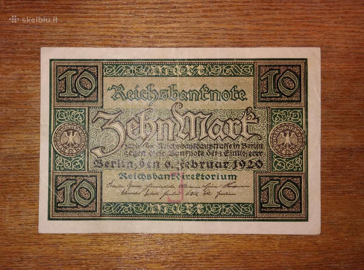 Vokietijos 10 markių banknotas