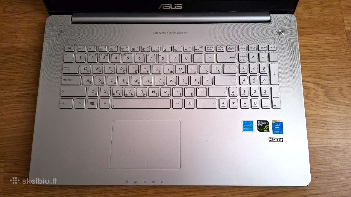 Asus n750j 17"intel i5 2.8ghz Ssd256gb 6gb Gtx850m - nuotraukos Nr. 6