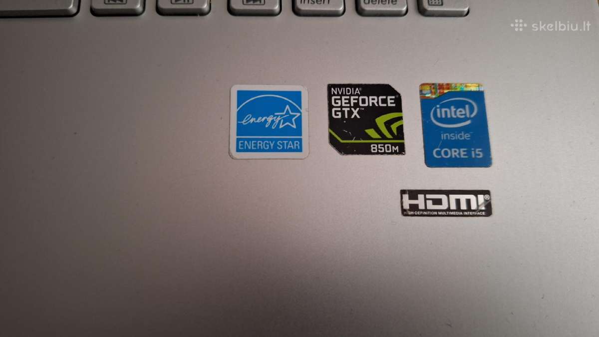 Asus n750j 17"intel i5 2.8ghz Ssd256gb 6gb Gtx850m - nuotraukos Nr. 9