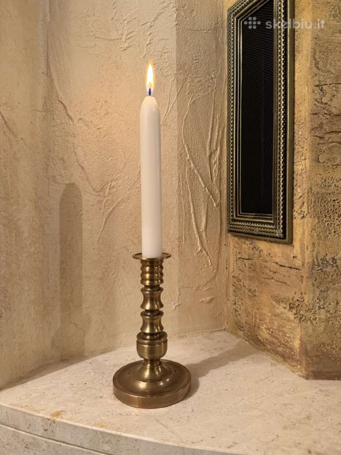 Žvakidė iš žalvario ir vario 700g.