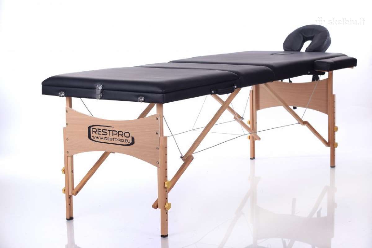 Sulankstomas masažo stalas Restpro Classic-3 Black - nuotraukos Nr. 2