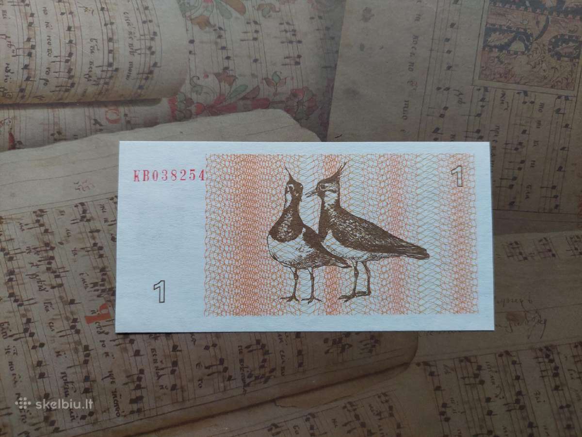1 talonas 1992 Lietuva Unc