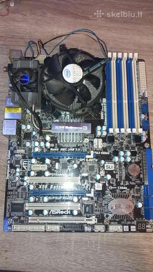 Asrock X58 Extreme 3 + i7 920 + gpu Komplektas - nuotraukos Nr. 2