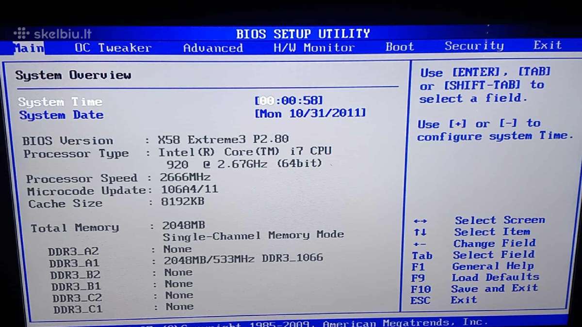 Asrock X58 Extreme 3 + i7 920 + gpu Komplektas - nuotraukos Nr. 12