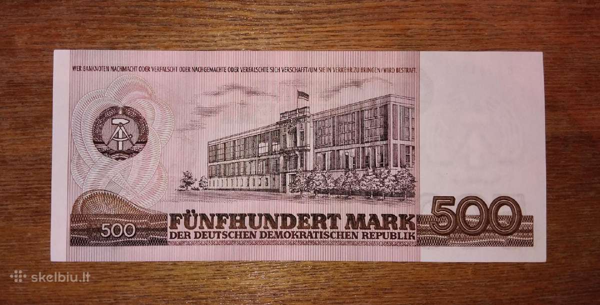 Vokietijos 500 markių banknotas - nuotraukos Nr. 2