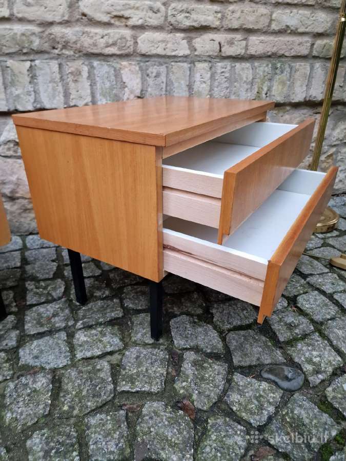 Vintažinės mid century modern naktinės spintelės - nuotraukos Nr. 8