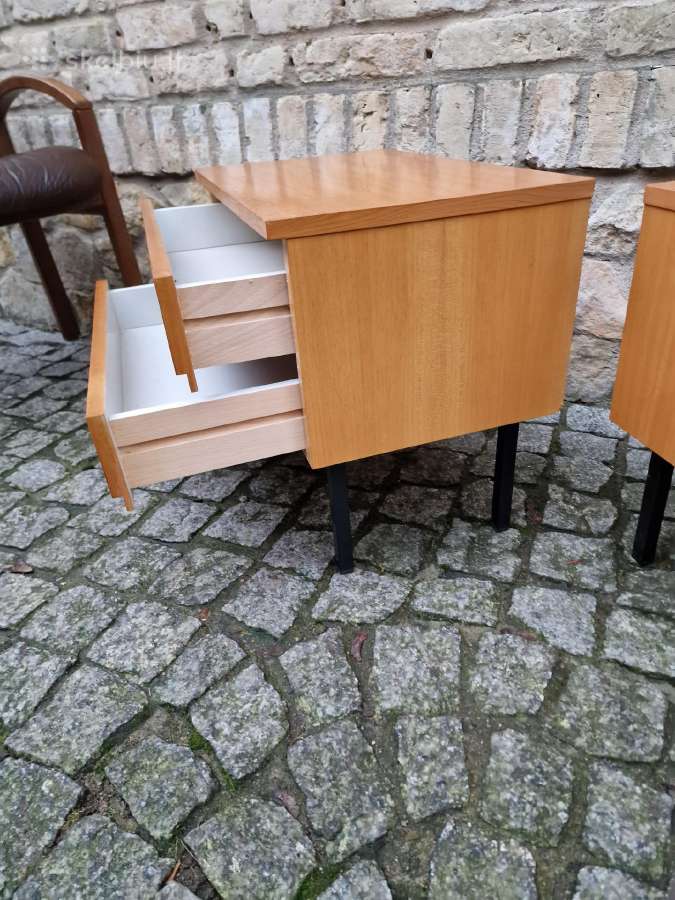 Vintažinės mid century modern naktinės spintelės - nuotraukos Nr. 9