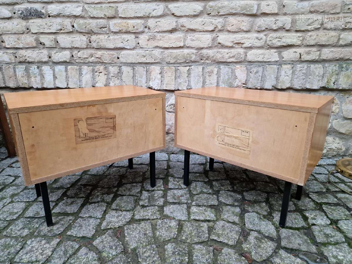 Vintažinės mid century modern naktinės spintelės - nuotraukos Nr. 11