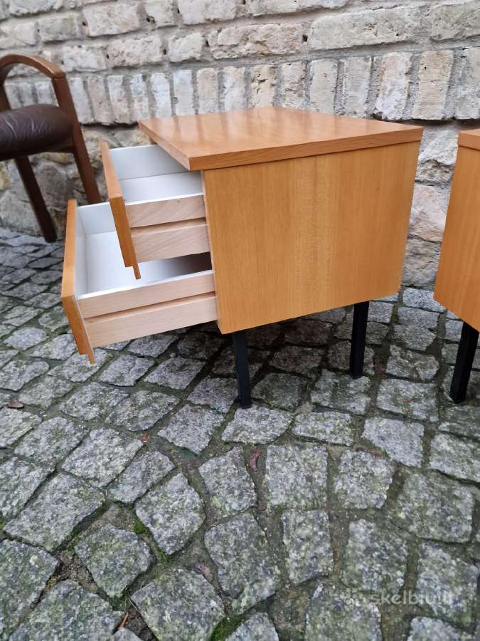 Vintažinės mid century modern naktinės spintelės - nuotraukos Nr. 26