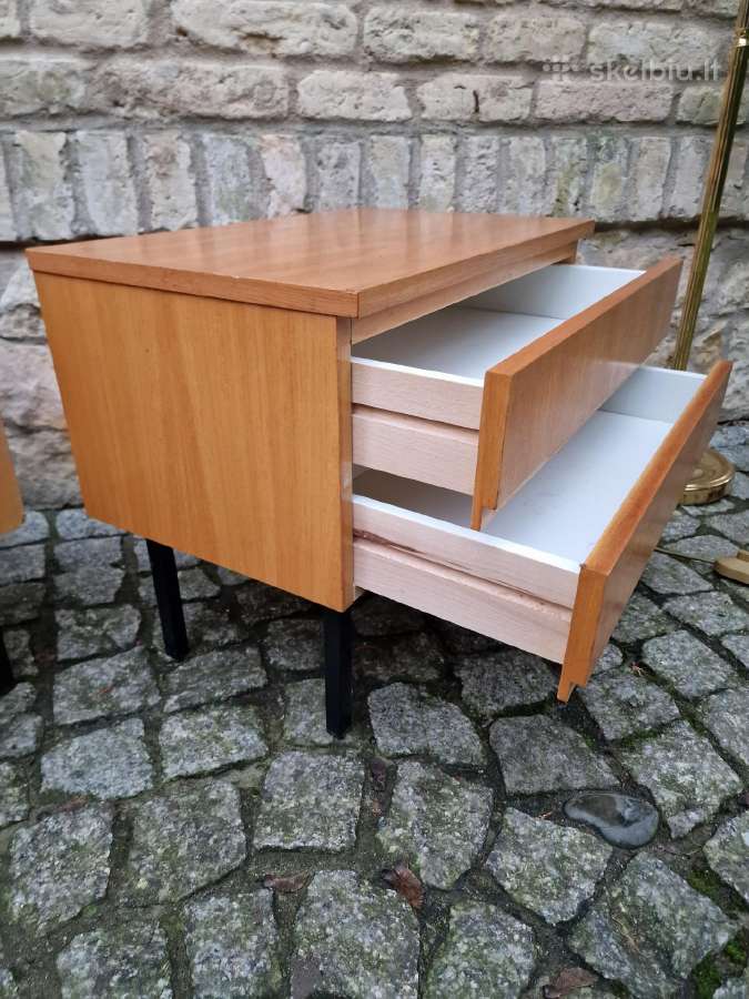 Vintažinės mid century modern naktinės spintelės - nuotraukos Nr. 27