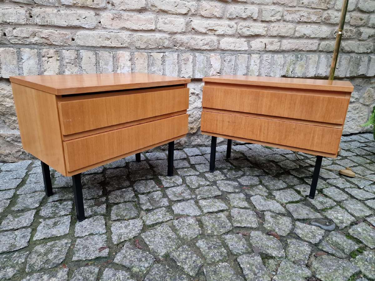 Vintažinės mid century modern naktinės spintelės - nuotraukos Nr. 31