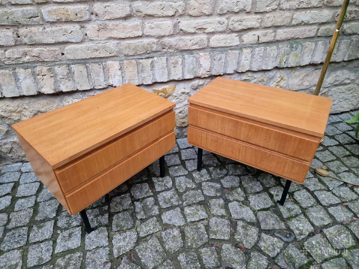 Vintažinės mid century modern naktinės spintelės - nuotraukos Nr. 34
