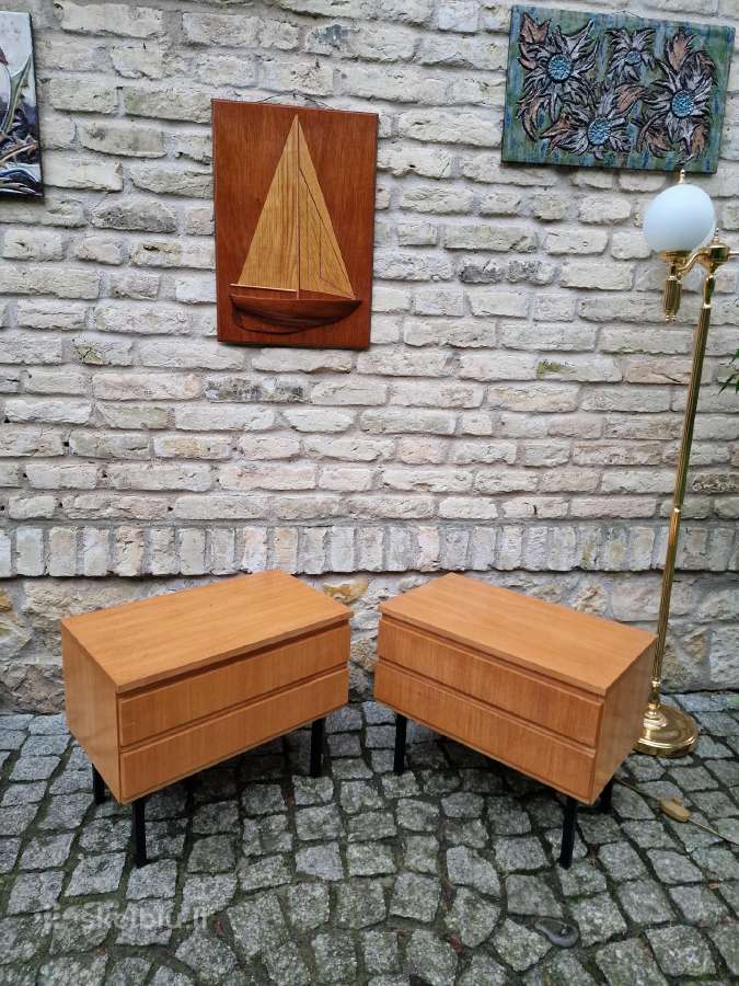 Vintažinės mid century modern naktinės spintelės - nuotraukos Nr. 36