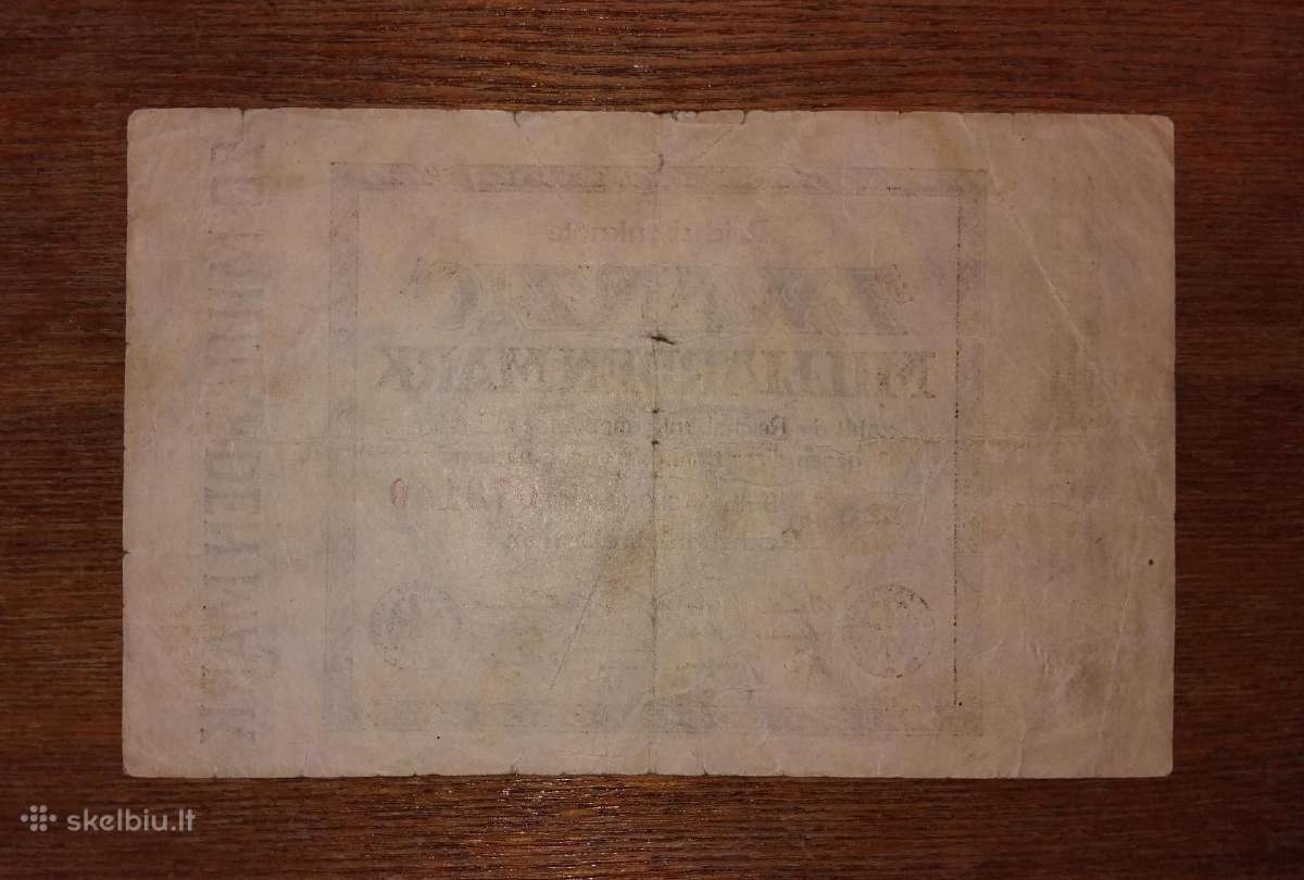Vokietijos 20 mlrd markių banknotas - nuotraukos Nr. 2
