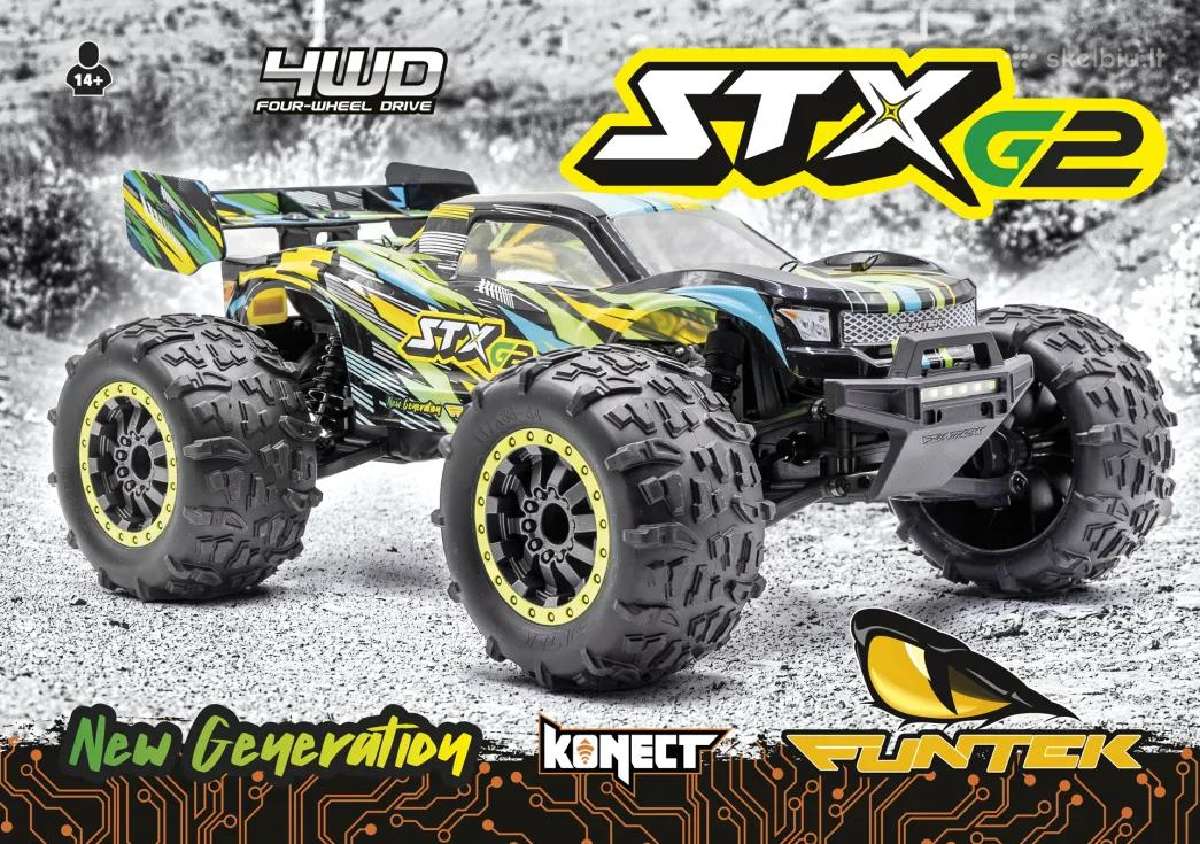 Funtek Mtx 1/12xl Monster 4wd 50km/h Li-po 2.4ghz - nuotraukos Nr. 3