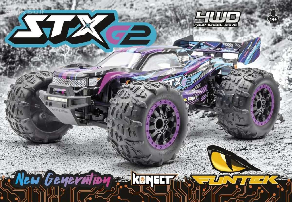 Funtek Mtx 1/12xl Monster 4wd 50km/h Li-po 2.4ghz - nuotraukos Nr. 4