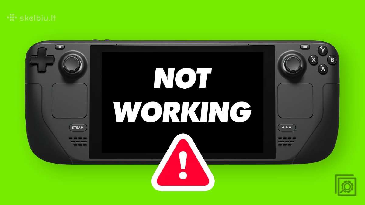 Domina Steam Deck su veikimo problemom