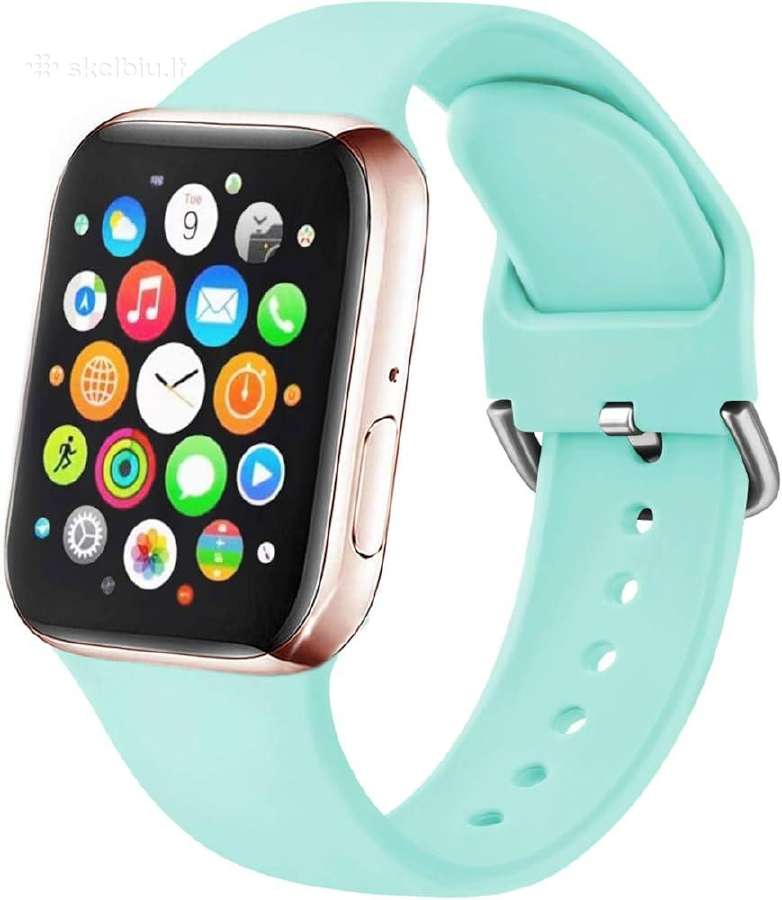 Apyrankėapple Watch Strap Soft Silicone (mint) S/m