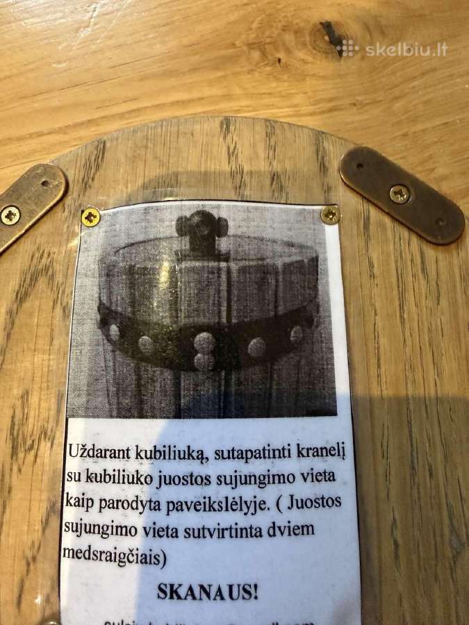 Ąžuolo statinaitė vynui sultims 5l - nuotraukos Nr. 3