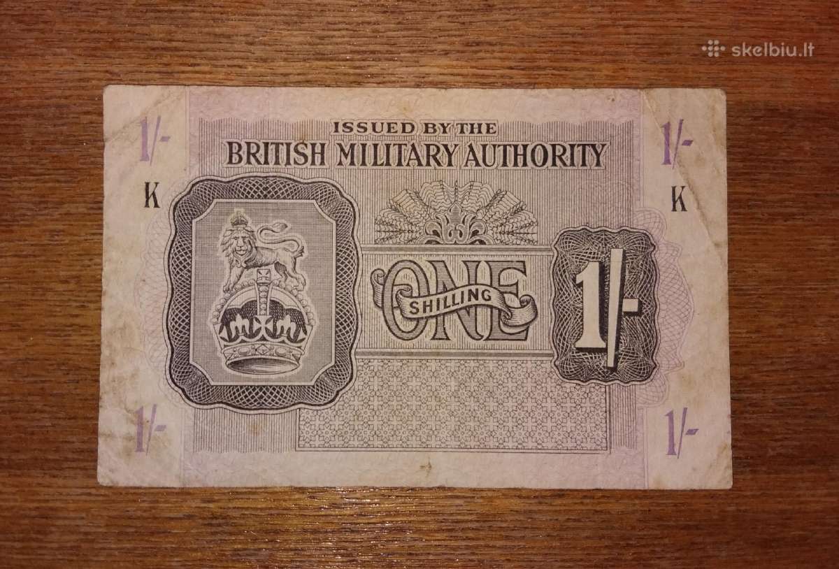 Anglijos 1 šilingo banknotas