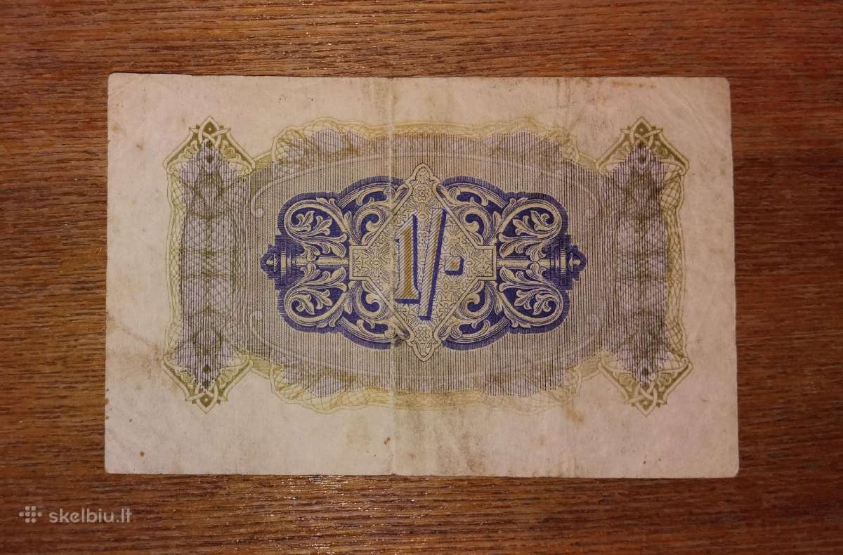 Anglijos 1 šilingo banknotas - nuotraukos Nr. 2
