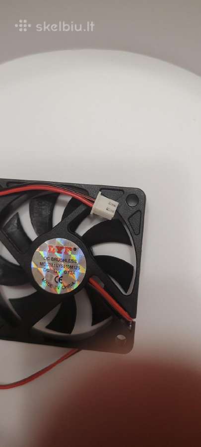 Mini be šepetelių ventiliatoriai 12v 0.12a