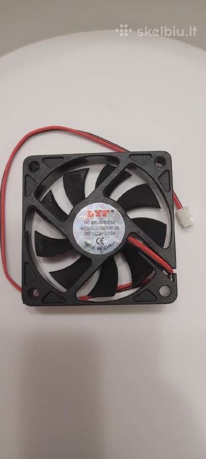 Mini be šepetelių ventiliatoriai 12v 0.12a - nuotraukos Nr. 2