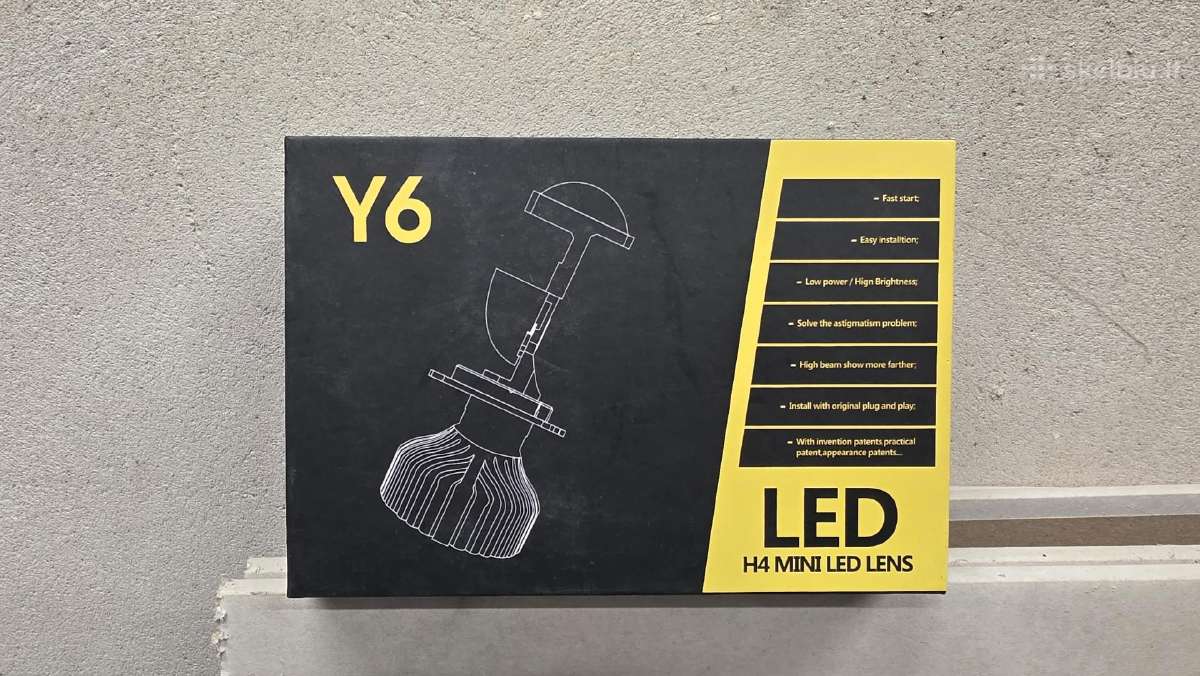 H4 LED artimos ir tolimos šviesos žibintams