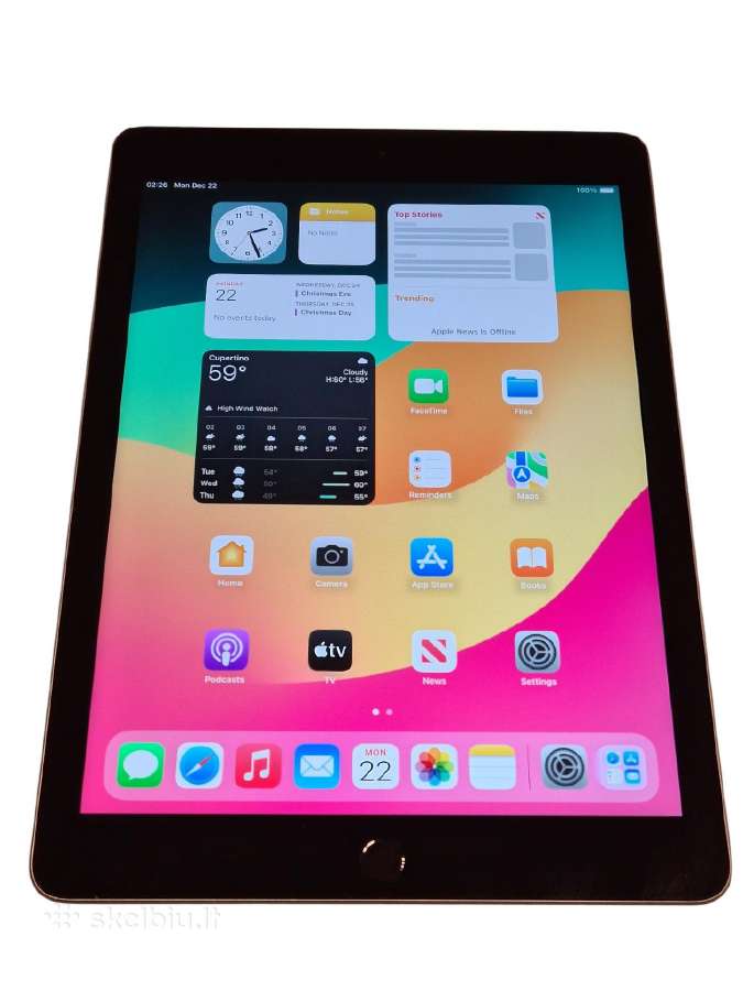 iPad (6th Generation) 32gb +Sim + 3 mėn. garantija - nuotraukos Nr. 3