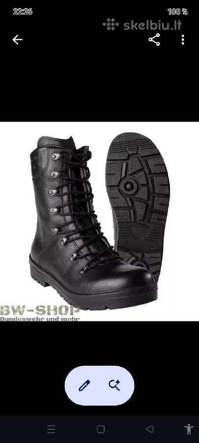 Haix Bundeswehr Original.45d.garsing Wave 43d. - nuotraukos Nr. 3
