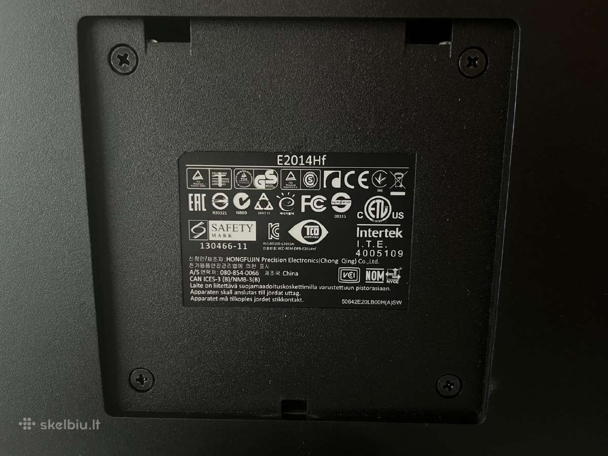 Monitorius Dell E2014hf, 19.5" - nuotraukos Nr. 4